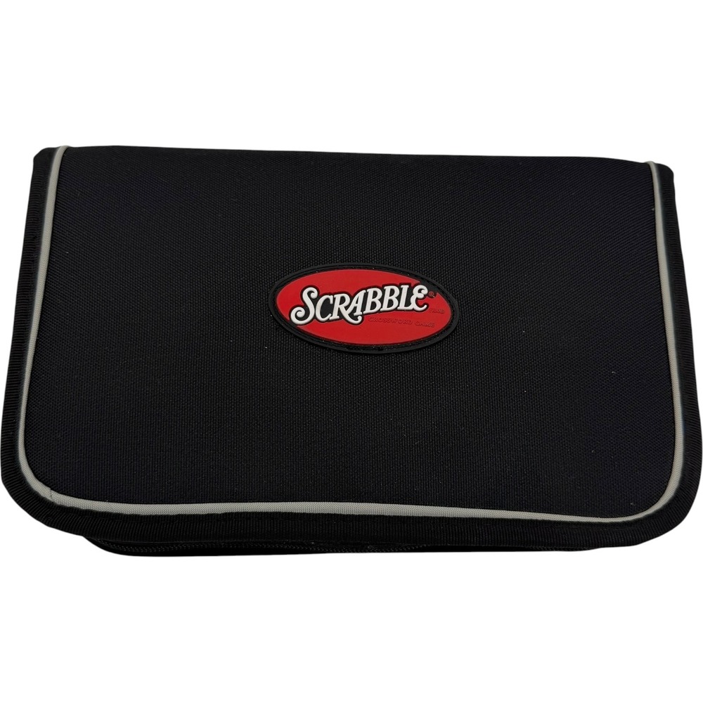Scrabble Folio Edition Travel Board Game Portable Zipper Case 2001 Like New